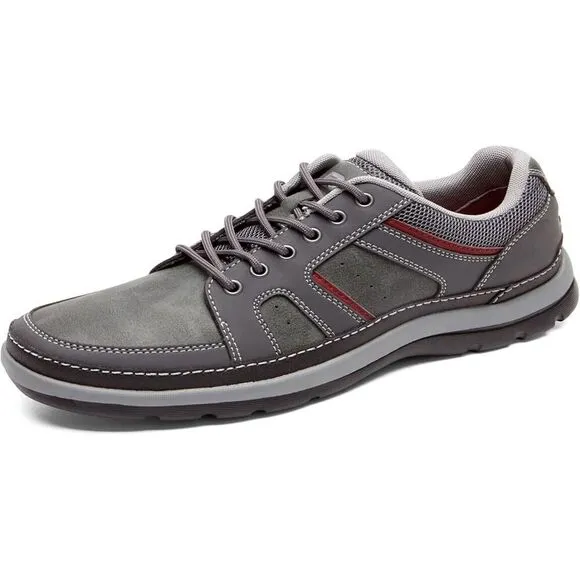 Rockport Get Your Kicks Blucher Men's US 8.5 Gray Leather Mudguard Shoes EEE3413