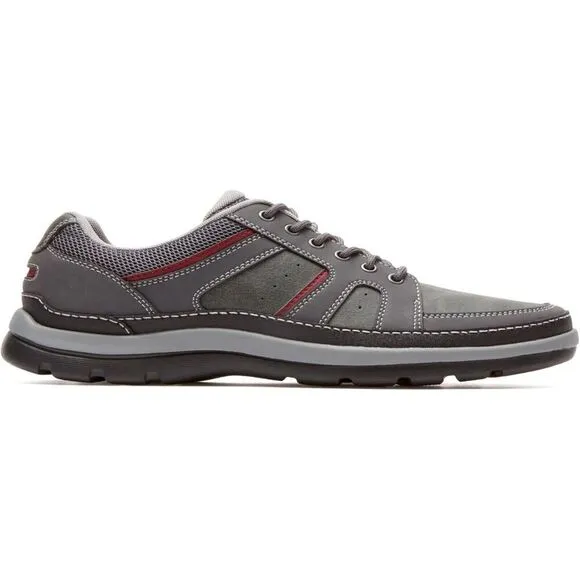Rockport Get Your Kicks Blucher Men's US 8.5 Gray Leather Mudguard Shoes EEE3413