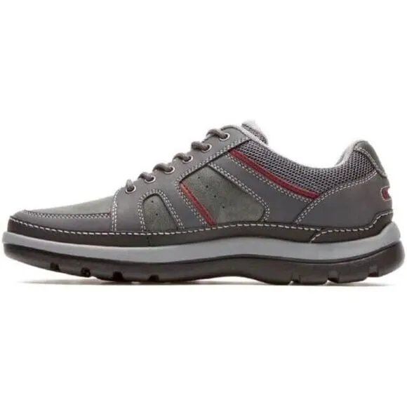 Rockport Get Your Kicks Blucher Men's US 8.5 Gray Leather Mudguard Shoes EEE3413