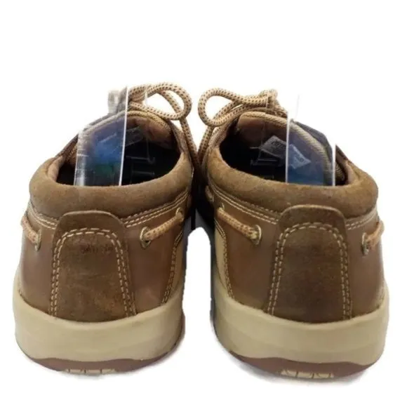 Rockport #M76926 Medium Brown 3-Eye Leather Oxford Boat Shoes Mens Size 11M