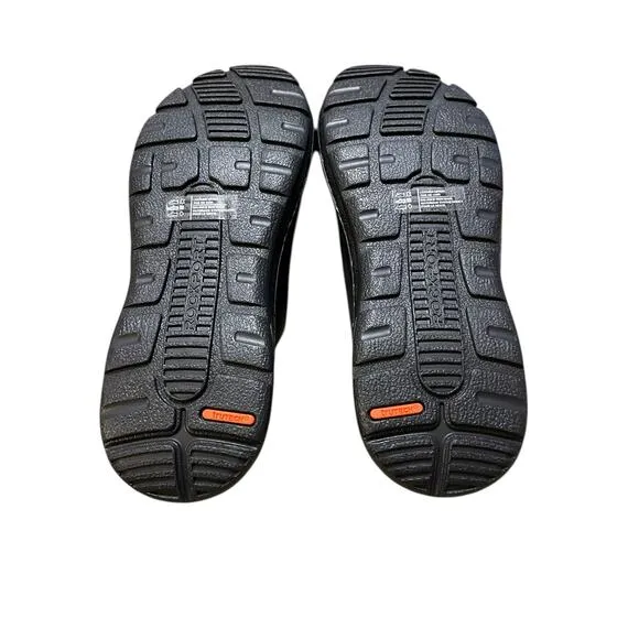 Rockport Mens Black Leather Darwyn 2 Cushion Comfort Slides Size 12 NEW