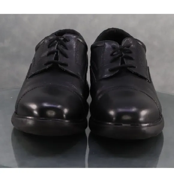 Rockport Men's Comfort Cap Toe Dress Shoes Size 13 Leather Black