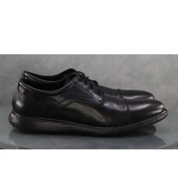 Rockport Men's Comfort Cap Toe Dress Shoes Size 13 Leather Black