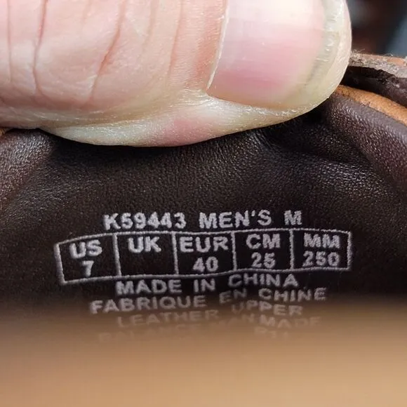 Rockport Shoes Comfort Brown Leather Wingtip Brogue Oxford Mens 7M