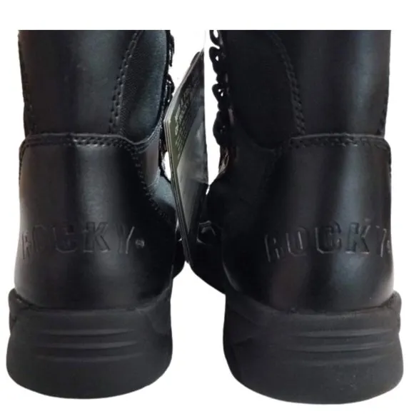 ROCKY 8&quot; Fort Hood Waterproof Black Leather Boots - Men's Size 13 W - New In Box