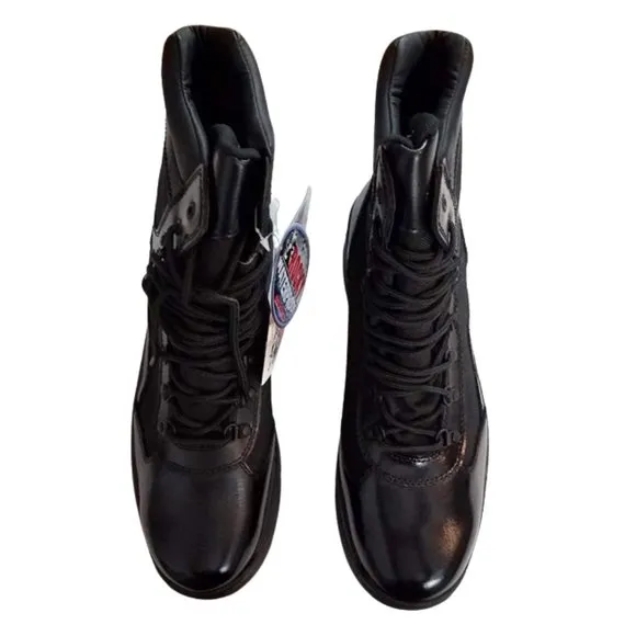 ROCKY 8&quot; Fort Hood Waterproof Black Leather Boots - Men's Size 13 W - New In Box