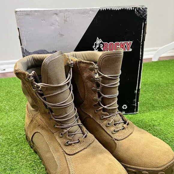 ROCKY MEN S2V SPECIAL OPS TACTICAL MILITARY BOOTS Size 14M RKC100 COYOTE BROWN