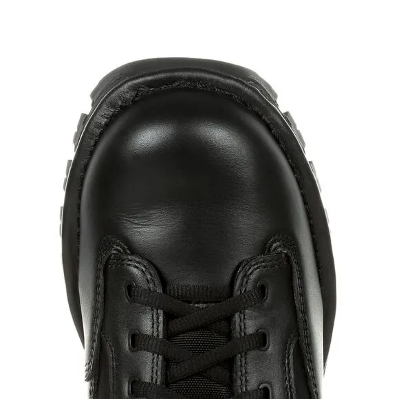 Rocky Mens Portland 6&quot; Size Zip Waterproof Black Boots (NWT)