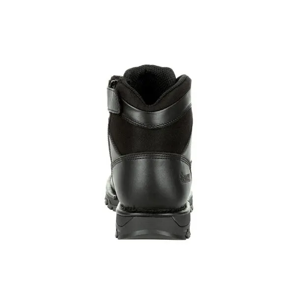 Rocky Mens Portland 6&quot; Size Zip Waterproof Black Boots (NWT)