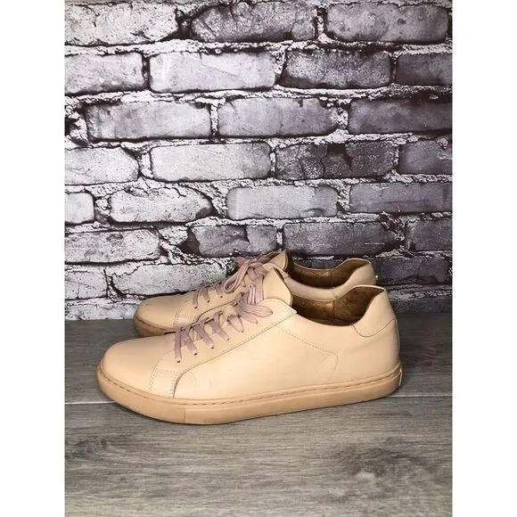 Romero And Mcpaul Dusty Pink Leather Lace Up Portugal Shoes Men’s Sz 45EU/12M US