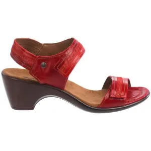 Romika Gorda 05 Denim Kombi  Size 38 Or US 7.5 Red Comfort Shoes Sandals