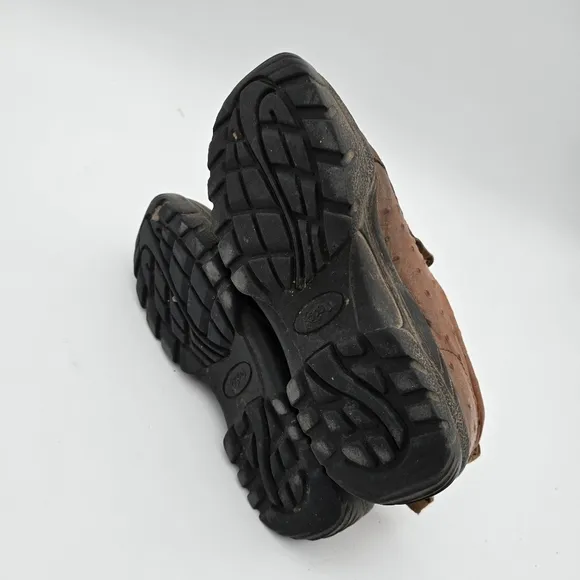 Roper Shoes Women US 6.5 EU 37 Clog Brown Ostrich Low Top Slip On Loafer