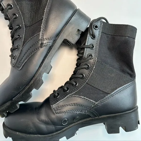 ROTHCO Tactical Military Jungle Boots Shoe Black High Top Lace Up 5R