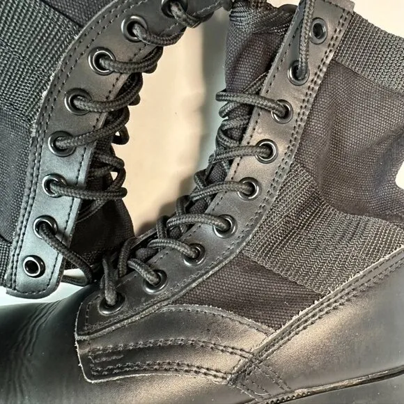 ROTHCO Tactical Military Jungle Boots Shoe Black High Top Lace Up 5R