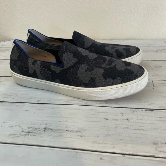Rothys Camo City Slip On Sneaker Size 10