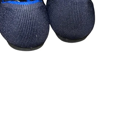 Rothy's Sz 8 Navy Textile Slip On Point Toe Flat Shoes