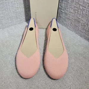 Rothy's The Flat Women's Size 10 Soft Light Coral Pink Round Toe Slip On Shoes