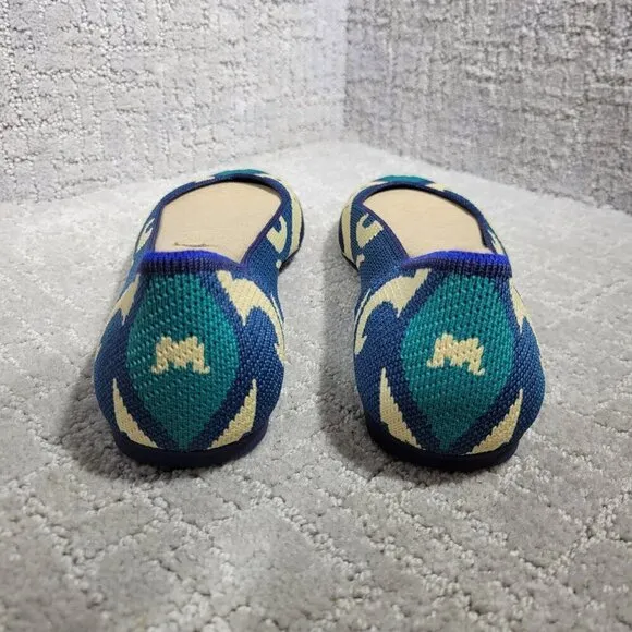 Rothy’s The Flat Women's Size 9 US Moroccan Blue Round Toe Slip On Flat Shoes
