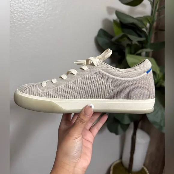 Rothy’s The Lace Up Sneakers in Vintage Gray