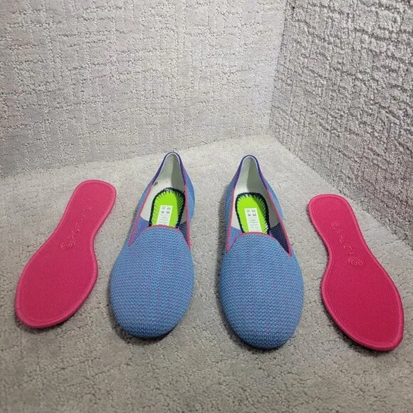 Rothy's The Loafer Bluebell Triple Stitch Slip On Slip on Shoes Multiple Sizes