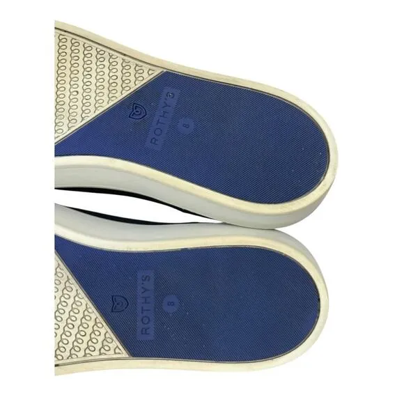 Rothy's The Original Slip On Sneaker Black Women’s 8 Casual Minimalist Comfort