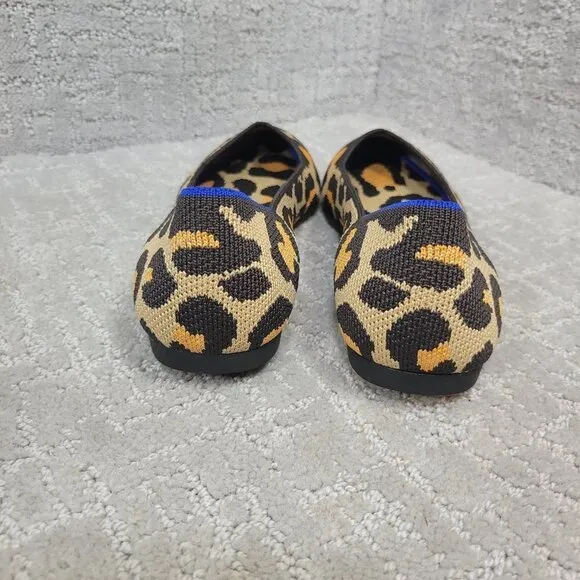 Rothys The Point Women's Multiples Sizes Big Cat Print Pointed Toe Slip On Shoes