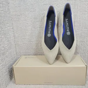 Rothy’s The Point Women's Size 5.5,8, 8.5,9, 9.5 Flax Birdseye Slip on Shoes