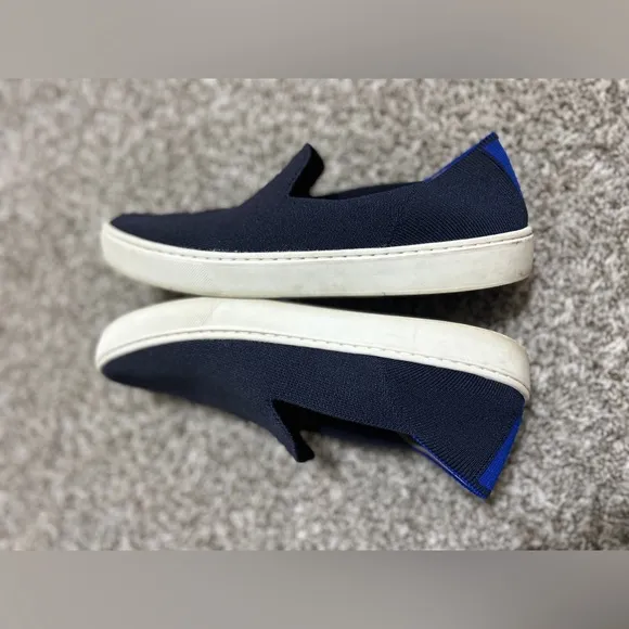 Rothy's Women’s The Original Slip On Sneaker Knit Loafer Shoes navy Blue…
