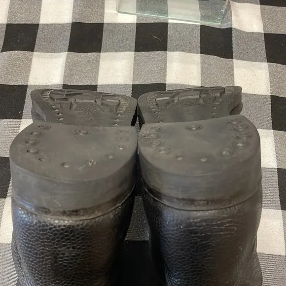 Russian Black Pebbled Leather Tactical Combat Boots Size 13 Military POMHBL