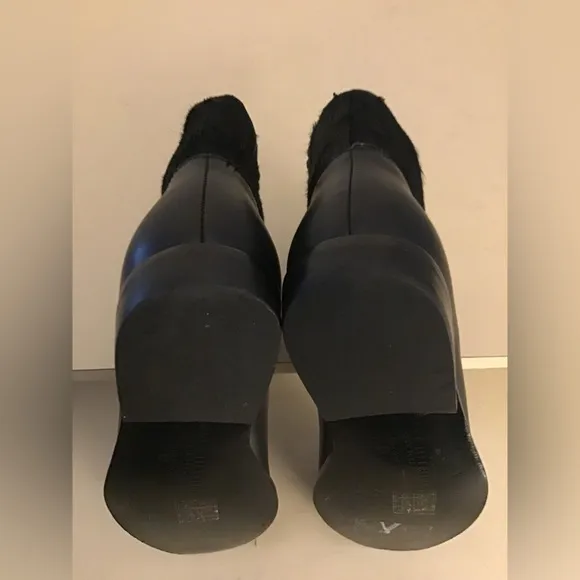 Saint &amp; Libertine women black leather short boots Size 6