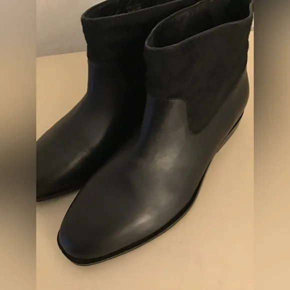 Saint &amp; Libertine women black leather short boots Size 6