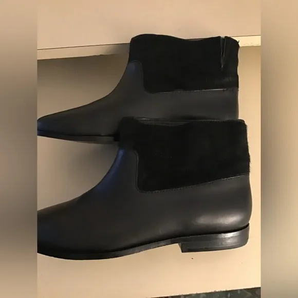 Saint &amp; Libertine women black leather short boots Size 6