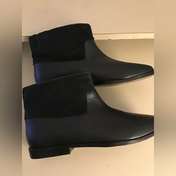 Saint &amp; Libertine women black leather short boots Size 6
