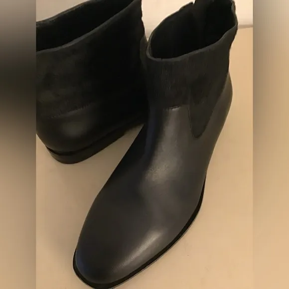 Saint &amp; Libertine women black leather short boots Size 6