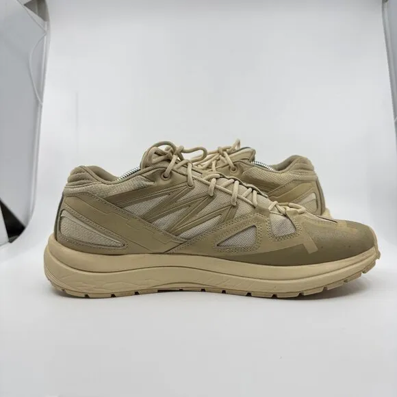 Salomon Shoes Men Sz 13 Beige Odyssey Safari/Bleached Sand Ortholite Running