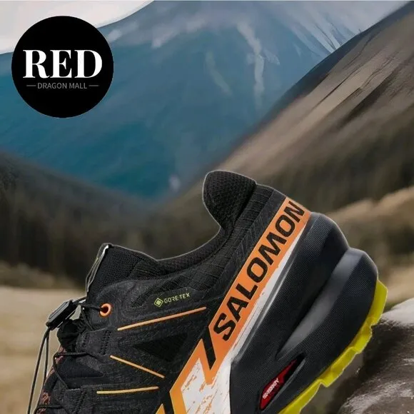 Salomon Speedcross 6 GTX Trail Black Sulphur Paradise Hiking Shoes - Men's 10.5