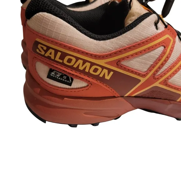 Salomon Speedcross Waterproof Sneaker Kids 3 Emberglow/Tender Peach/Fusion Coral