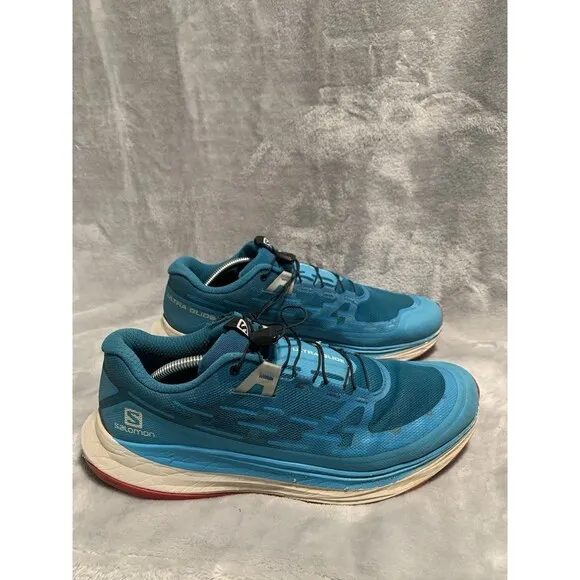 Salomon Ultra Glide Sneakers Men's 11.5 Crystal Teal Reef Running Shoes 415791