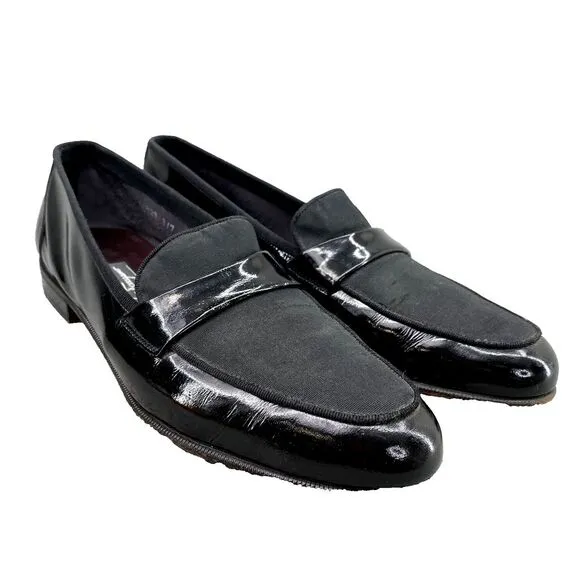 Salvatore Ferragamo Loafer Shoes‎ Men's 10 Black Italian Leather Corpcore Preppy