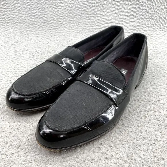 Salvatore Ferragamo Loafer Shoes‎ Men's 10 Black Italian Leather Corpcore Preppy