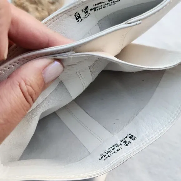 Sam edelman off white/white western boots