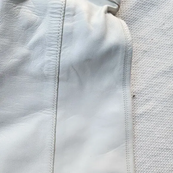 Sam edelman off white/white western boots