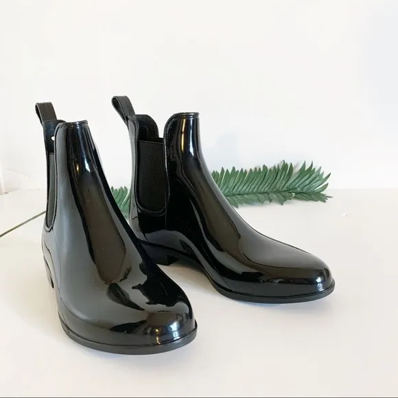 Sam Edelman Womens Black Shoes Rainboots Womens Boots Size 9