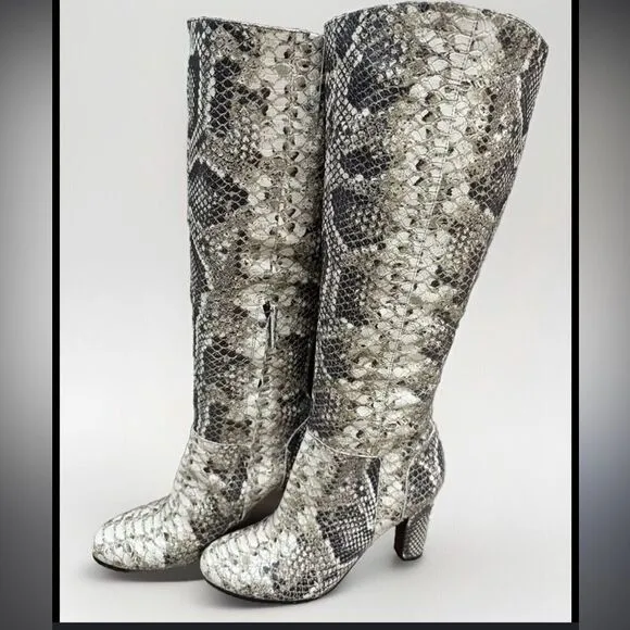 Sam Edelman Serephinia Snakeskin Tall Boots