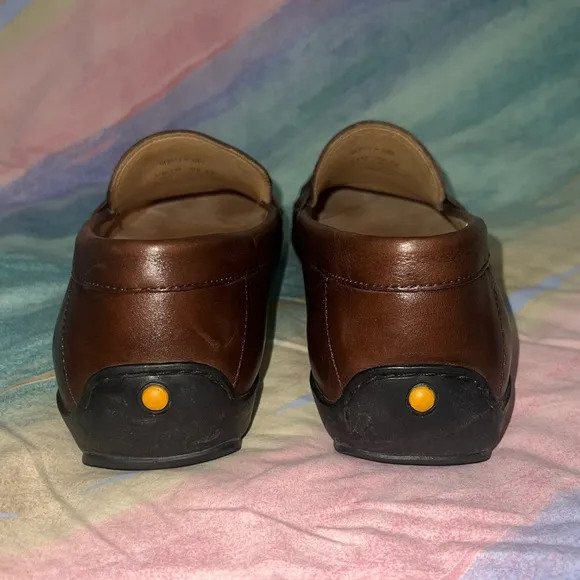 Samuel Hubbard Free Spirit brown Leather men’s Slip-On Loafer Shoes size 12
