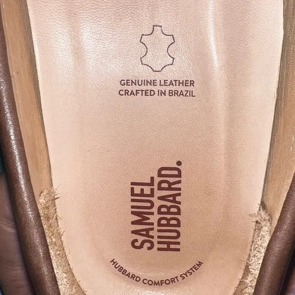 Samuel Hubbard Free Spirit brown Leather men’s Slip-On Loafer Shoes size 12
