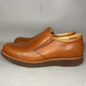 Samuel Hubbard Men's &quot;Frequent Traveler&quot; 10.5M Whiskey Tan Leather Slip-On Shoes