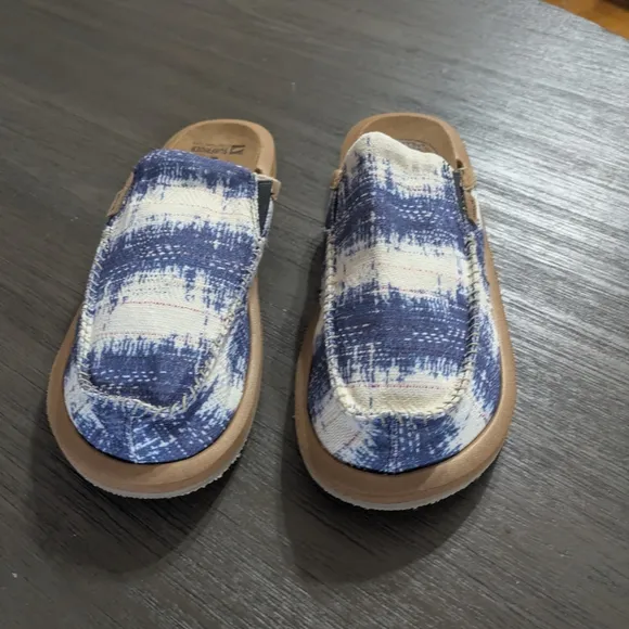 Sanuk Kids Blue Slip-On Shoes