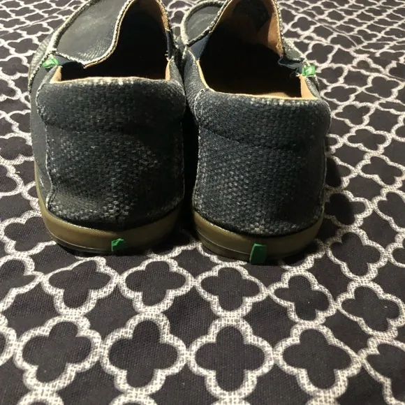 SANUK SIDELINE SLIP-ON MENS SIDEWALK SURFERS SHOES SIZE 10 BLUE