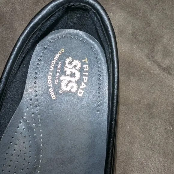 SAS JEWEL Tripad Comfort Black Loafer Shoes Size 9.5 WW